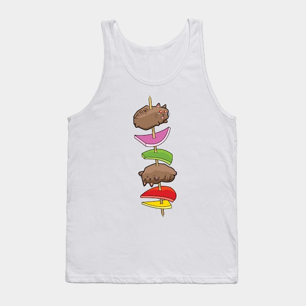 Shish Kabob Cats Tank Top by smoorestudios